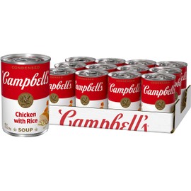 Campbell's Condensed Chicken and Rice Soup, 10.5 oz Can (12 Pack)