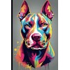 Colorful Pitbull Notebook: A 120-Page Vibrant Journal for Dog Lovers