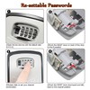Extra Large Key Storage Security Lock,V-Resourcing Re-settable 4 Digit Combination