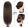 Cabeza De Maniquí Con 70% Cabello Humano Con 10 Pinzas