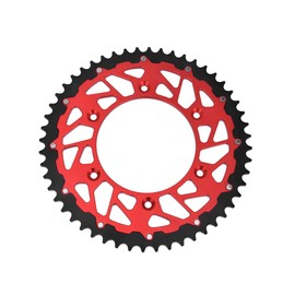 Runfarr Dirt Bike Rear Sprocket,CNC 49T Rear Chain Sprocket for CRF250R 04-23/CRF450R 02-23/CRF250F 19-22/CRF150F CRF230F 03-18/CRF250RX 19-23/CRF450RX 17-23/CRF450L 19-20-Red