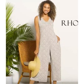 Rhonda Shear Retreat by Rhonda Shear "Shear Delight" Jumpsuit, Leopard, P3X