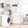 Decorative Towel Rack 4 Hooks Wooden Towels Holder for Bathroom