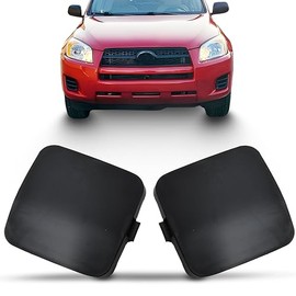 WOZUA Left & Right Side Front Bumper Tow Hook Eye Cover Cap, Bumper Hole Cover 53285-42927 53286-42928 for Toyota RAV4 2009 2010 2011 2012