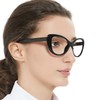 MARE AZZURO Oversized Reading Glasses Women Stylish Cat Eye Readers