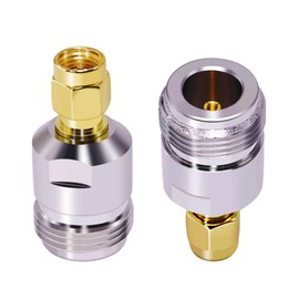 CNARIO 2PCS N Type Female to SMA Male Coaxial Adapter SMA to N Coax Connector Antenna Adapter RF Coaxial CB Radio Antenna Converter for WiFi Antenna Broadcast Radio