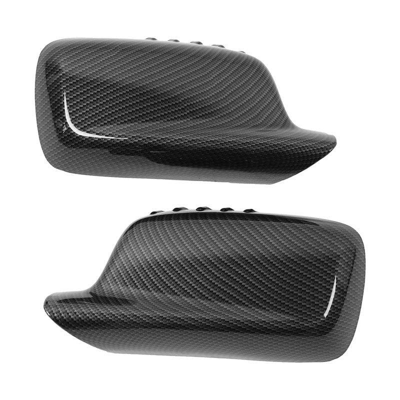 2pcs Rearview Wing Mirror Cover Housing for 3 Series E46