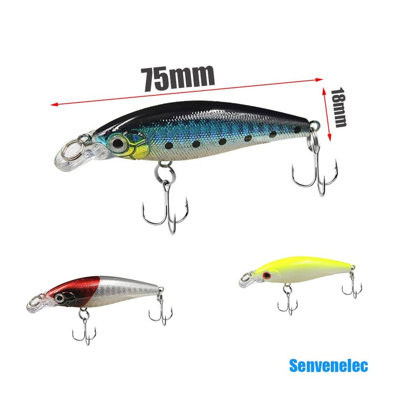 Senvenelec 5 x 3D eyes lure, crank baits, sea and