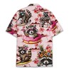 HIHI GLOBAL Tropical Raccoon Hawaiian Shirt for Men Women, Pink