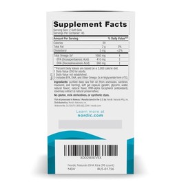 Nordic Naturals DHA Xtra, fresa - 90 geles blandos - 1660 mg Omega-3 - Frmula DHA de alta intensidad para soporte del cerebro y del sistema nervioso  