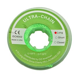 Angzhili 1 Piece Dental Orthodontic Elastic Chain Power Chains (Long, Light Green)
