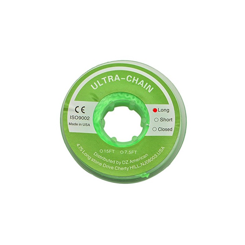 Angzhili 1 Piece Dental Orthodontic Elastic Chain Power Chains (Long,