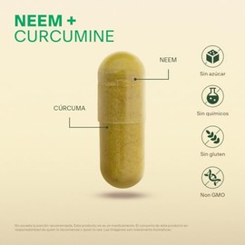 Vital Botanics Neem + Cúrcuma - Multivitamínico para Adultos