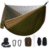 Camping Hammock, Portable Hammocks with Mosquito Net,Lightweight Nylon Parachute Hammock
