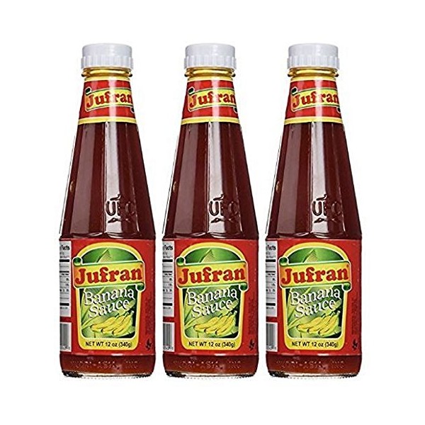 Jufran Banana Sauce Bottles, 12 Oz  (Pack of 3)