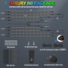 MICTUNING N8 RGBW Underglow Light Bars for SUVs, App/Remote Control,