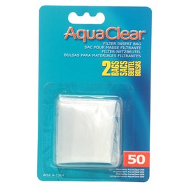 AquaClear 50 Nylon Bags, Aquarium Filter Media Bags, 2-Pack, A1364