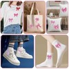 Bow Patches, 12 Pieces Pink Embroidered Patches, Bow Patch Stickers,