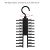 HAOHIZE Black Tie Holder, Adjustable Cross X Tie Rack, Belt,