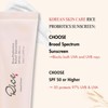 Rice Korean Sunscreen for Face SPF 50, Rice Probiotics Daily