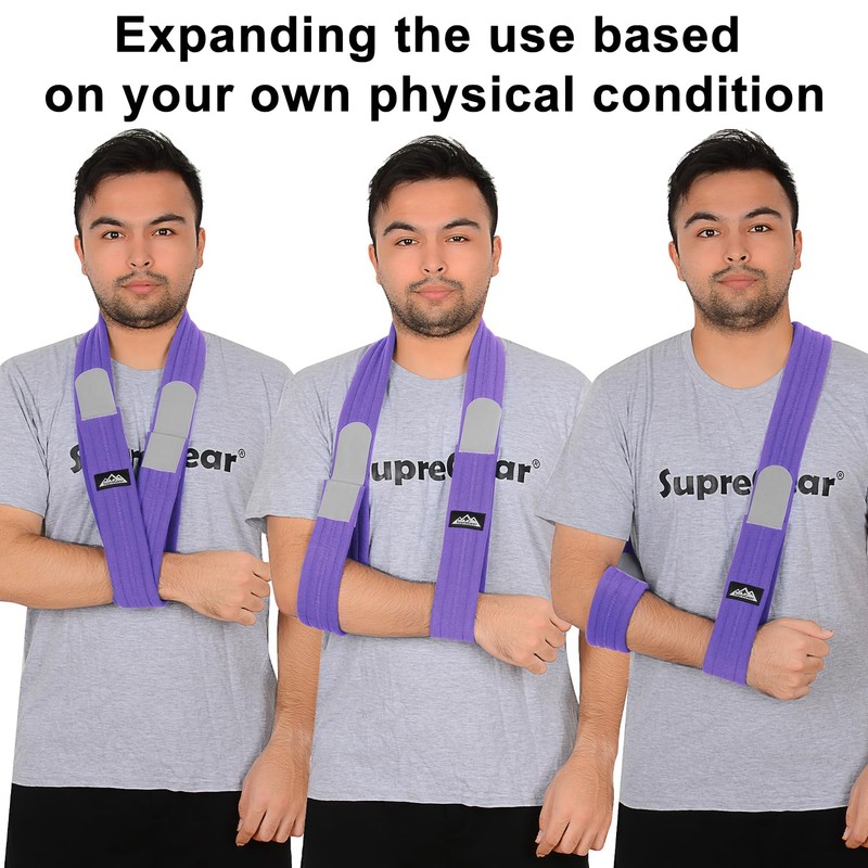 supregear Arm Sling Adjustable Lightweight Comfortable Shoulder Sling Breathable Medical