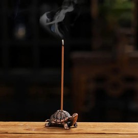 Opexicos 3Pcs Incense Burner Dragon Statue Sculpture and Bronze Turtle Shaped Incense Stick Holder Incense Stick Holder Tabletop Decor Ornament