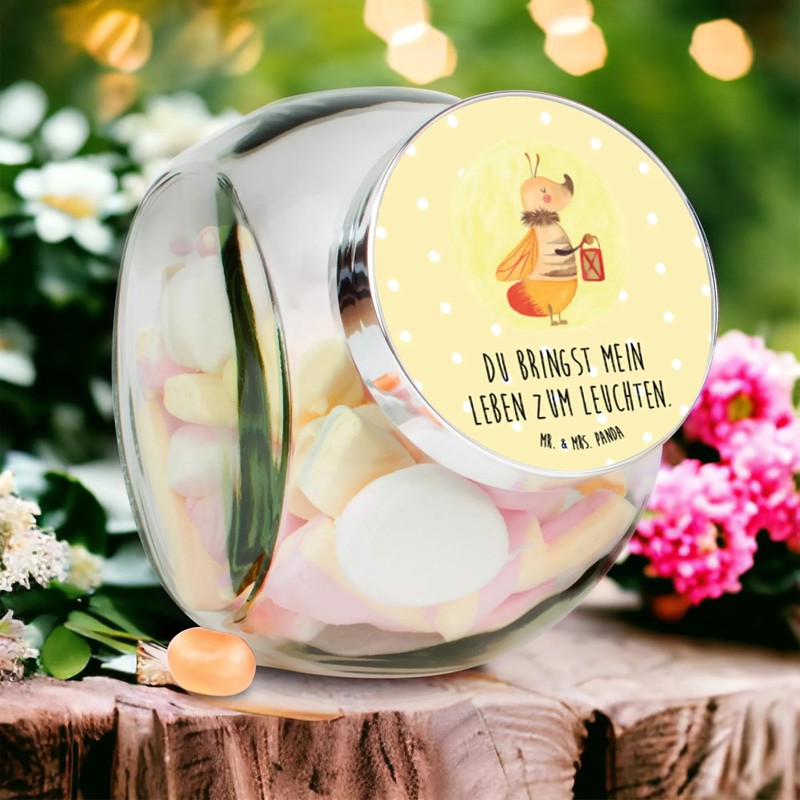Mr. & Mrs. Panda Bonbonglas Glühwürmchen L 870ml - Geschenk,