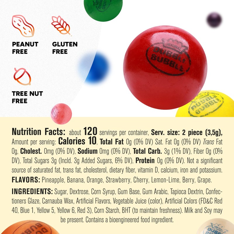Gumballs for Gumball Machine – Mixed Fruit Flavored Chewing Gum15