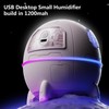 Space Capsule Humidifier Quiet Cool Mist Humidifier 220ML USB Desktop