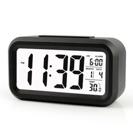 HONBAY Morning Clock,Low Light Sensor Technology,Soft Light That Won't Disturb The Sleep,Progressively Louder Wake Alarm Wake You Up Softly