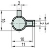 BASI® Keyhole Lock SS12 for Deadlock (Room Doors) Cylinder Diameter