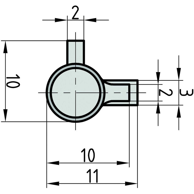 BASI® Keyhole Lock SS12 for Deadlock (Room Doors) Cylinder Diameter