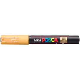 uni-ball 186720 - Posca Marker with Extra Fine Bullet Tip, 0.7 mm Line Width, Apricot