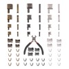 Zip Repair Set, 60 Pieces Zip Repair Kit, Zipper, Zinc