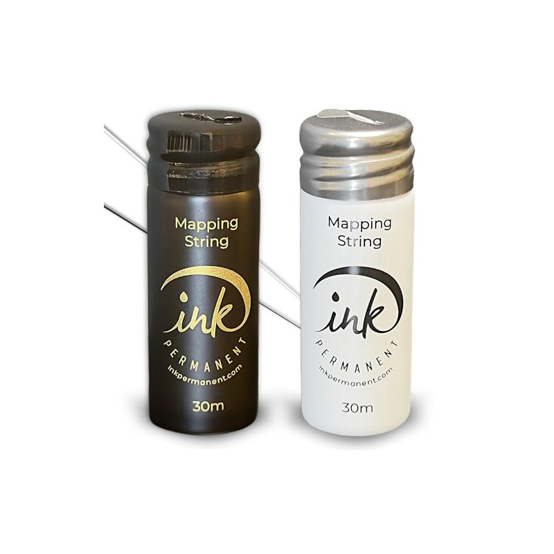 Ink Permanent Black and White Brow Mapping String [2 X