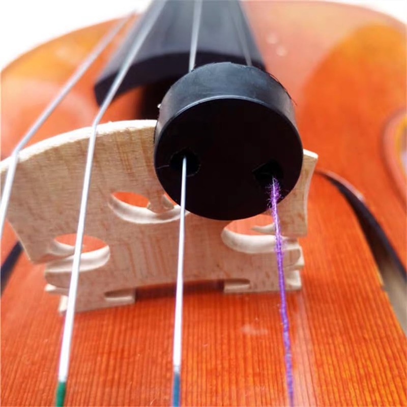 2pcs Mute Violin Mute Rubber Silencer String Musical Instrument Violin