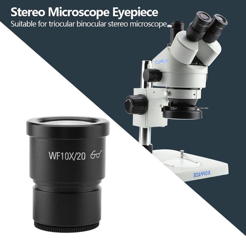 Microscope Lens 1 PCS WF10X/20 Wide Field Stereo Microscope Eyepieces