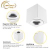 Sweet Led Surface-Mounted Spotlight Silver Ring IP44 Flat Bathroom Aluminium