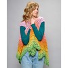 Bobbel Sweet Papaya Gradient Yarn Crochet Vest Set, 4-Ply 1500