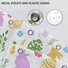 APROPHIC Easter Shower Curtain, Funny Rabbit Shower Curtain Set, Coloured