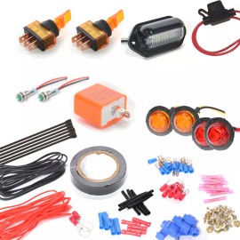 X-LIGHT Universal Turn Signal Light Kit for all SXS ATV UTV with Toggle Switch Indicator
