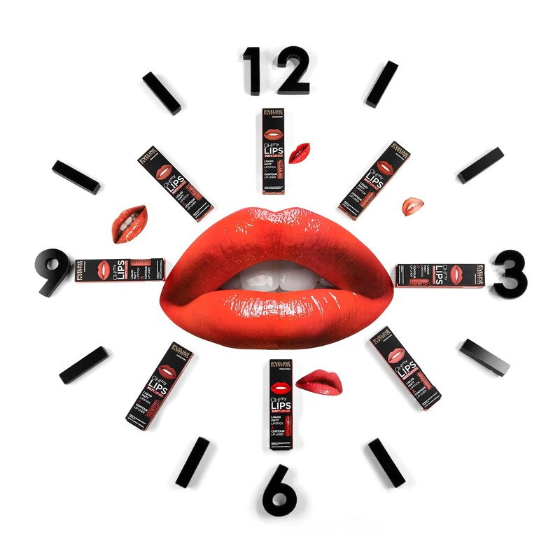 Eveline Cosmetics 01 Oh My Lips Lipstick Matte Liquid +