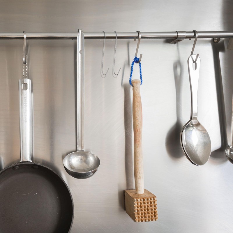 sourcing map 4pcs 7" Meat Hooks 304 Stainless Steel Butcher