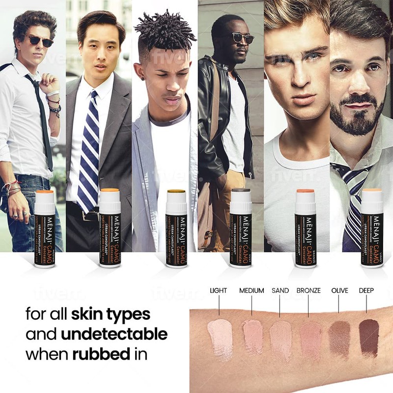 MËNAJI URBAN CAMOUFLAGE® Concealer Stick for Men - Skin Foundation