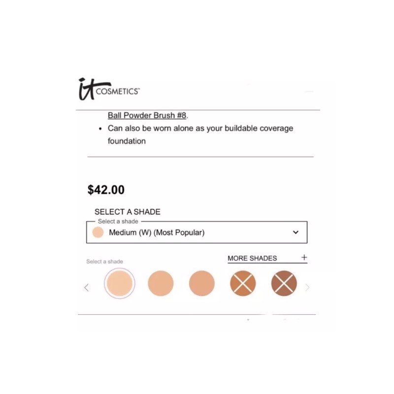 IT (MEDIUM (W) ) Cosmetics CC+ Airbrush Perfecting Powder SPF