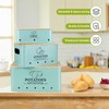 Dekosilave Kitchen Vegetable Storage Set of 3, Metal Onion Garlic