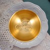 VOSAREA Brass Treasure Bowl Gold Decorative Tray Mixing Bowls Plate