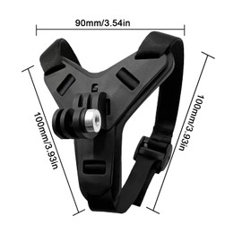 Motorcycle Helmet Mount Chin Mount Black with 1 Screw for GoPro Hero 13/12/11/10/9/8/7/6/5, Osmo Action, Session, SJCAM