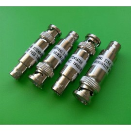 DLS (Lot of 4) 3db(2pcs),  6db(2pcs) BNC 5-1000 MHz Attenuator Pads 50 Ohm