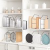 Blulu 4 Pcs Baking Sheet Organizer Tray Dividers for Cabinets